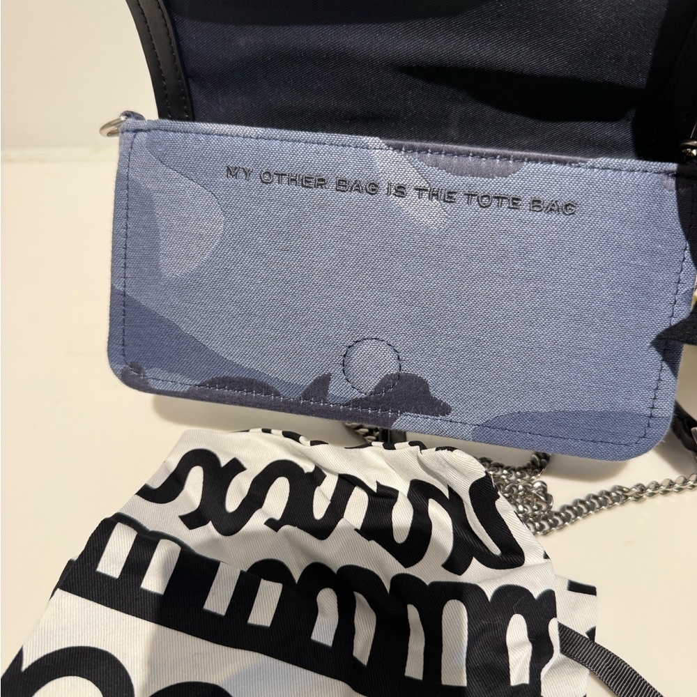 NWT Marc Jacobs The Mini Bag blue camo chain - Picture 6 of 6